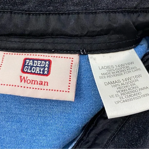 Vintage 1990s Fade Glory Christmas Embroidered Denim Blouse - Picture 6 of 6